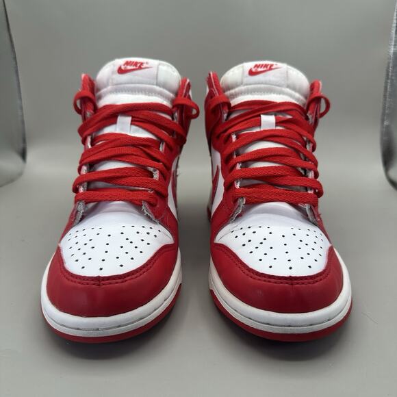 Nike Dunk High Basketball Championship Red / White DB2179-106 Sneakers 5.5Y - Picture 3 of 8